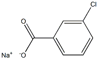 Sodium 3-chlorobenzoate (10% solution) 结构式