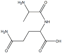 2-(2-AMINO-PROPIONYLAMINO)-4-CARBAMOYL-BUTYRIC ACID 结构式