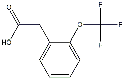 2-(TRIFLUOROMETHYLOXY)PHENYLACETIC ACID 结构式