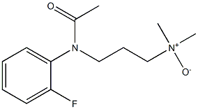 3-(N-(2-FLUOROPHENYL)ACETAMIDO)-N,N-DIMETHYLPROPAN-1-AMINE OXIDE 结构式