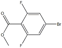 2,6-二氟-4-溴苯甲酸甲酯 结构式