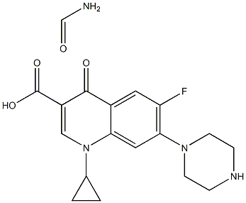 环丙沙星甲酰胺 结构式