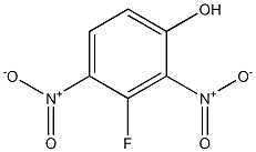 3-氟-2,4-二硝苯酚 结构式