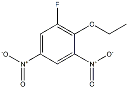 6-氟-2,4-二硝苯基乙基醚 结构式