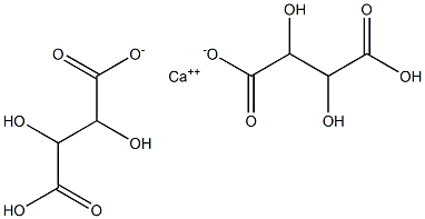 酒石酸氫鈣 结构式