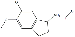 5,6-Dimethoxy-indan-1-ylaminehydrochloride 结构式
