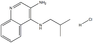 3-Amino-4-(2-Methylpropylamino) Quinoline HCl 结构式