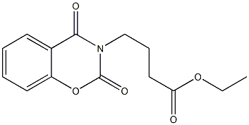 4-(3,4-dihydro-2,4-dioxo-2H-1,3--benzoxazin-3-yl)butyric acid ethyl ester 结构式