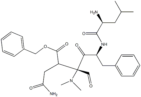benzyloxycarbonyl-leucyl--phenylalanyl-N,N-dimethylglutaminal 结构式