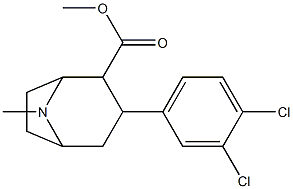 3-(3',4'-dichlorophenyl)tropane-2-carboxylic acid methyl ester 结构式