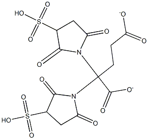 bis(sulfosuccinimidyl)glutarate 结构式