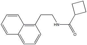 N-(2-(1-naphthyl)ethyl)cyclobutylcarboxamide 结构式