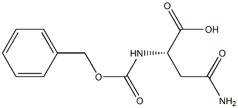 benzyloxycarbonyl-asparagine 结构式