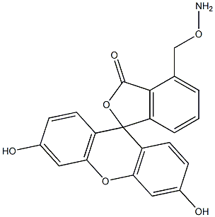 O-(fluoresceinylmethyl)hydroxylamine 结构式