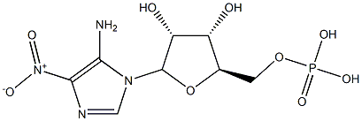 5-amino-1-(5'-phosphoribofuranosyl)-4-nitroimidazole 结构式
