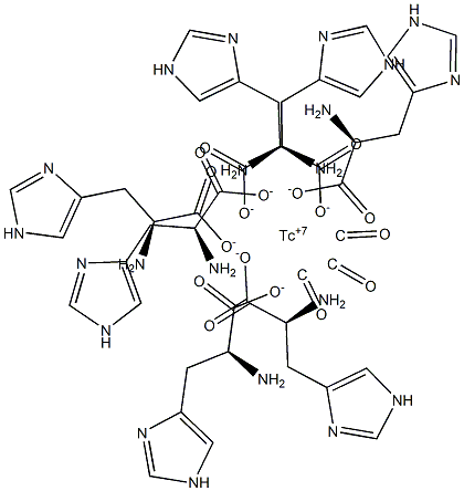 tricarbonylhistidinetechnetium(0) 结构式