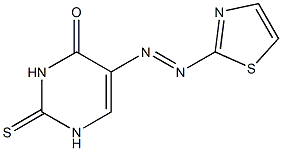 5-(2-thiazolylazo)thiouracil 结构式
