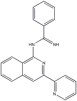 N-(3-(2-pyridinyl)isoquinolin-1-yl)benzamidine 结构式