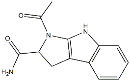 1-acetyl-2,3-dihydropyrrolo(2,3-b)indole-2-carboxamide 结构式
