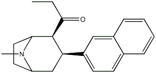 2beta-propanoyl-3beta-(2-naphthyl)-tropane 结构式