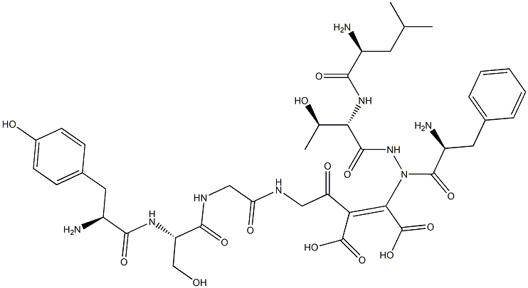 tyrosyl-seryl-glycyl-phenylalanyl--leucyl-threoninamidoamino-glycyl-maleic acid 结构式