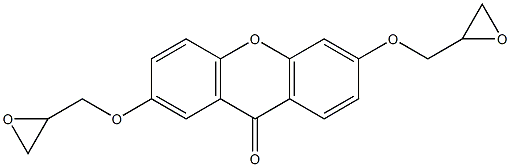 2,6-di-(2,3-epoxypropoxy)xanthone 结构式