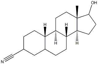 17-hydroxyestrane-3-carbonitrile 结构式