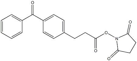 N-succinimidyl 4-benzoyldihydrocinnamate 结构式