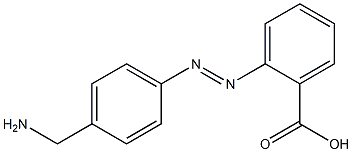 (4-aminomethyl)phenylazobenzoic acid 结构式