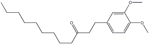 1-(3,4-dimethoxyphenyl)-3-dodecanone 结构式