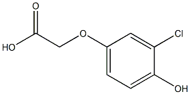 3-chloro-4-hydroxyphenoxyacetic acid 结构式