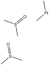 dimethylbis(sulfinylbis(methane)-S)platinum(II) 结构式
