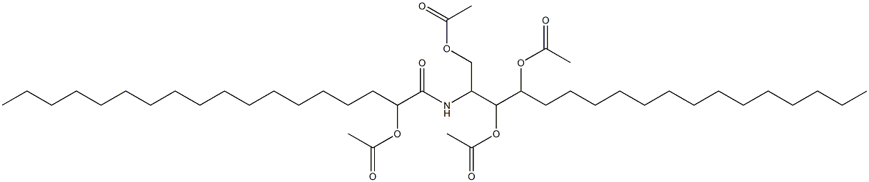 1,3,4-triacetoxy-2-(2'-acetoxyoctadecanoyl)aminooctadecane 结构式