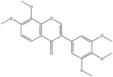 7,8,3',4',5'-pentamethoxyisoflavone 结构式
