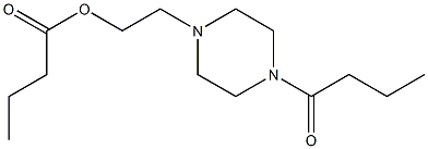 2-(4-butanoylpiperazinyl)ethyl butanoate 结构式