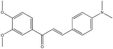 4-dimethylamino-3',4'-dimethoxychalcone 结构式