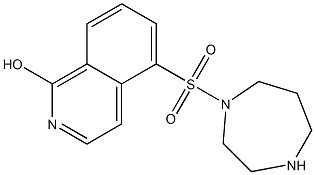 1-(1-hydroxy-5-isoquinolinesulfonyl)homopiperazine 结构式