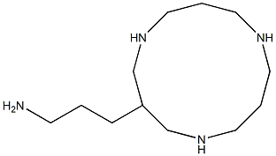 3-(3-aminopropyl)-1,5,9-triazacyclododecane 结构式