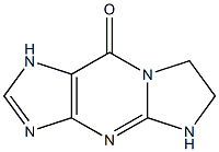 5,6,7,9-tetrahydro-9-oxoimidazo(1,2-a)purine 结构式