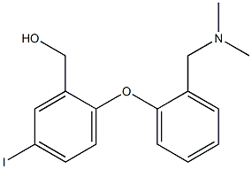 5-iodo-2-(2-((dimethylamino)methyl)phenoxy)benzyl alcohol 结构式