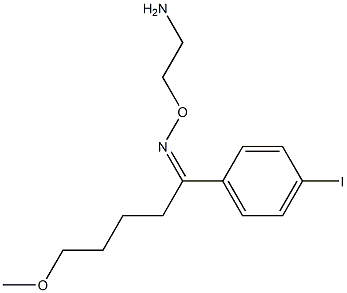 4'-iodo-5-methoxyvalerophenone-O-(2-aminoethyl)oxime 结构式