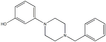 4-benzyl-1-(3-hydroxyphenyl)piperzine 结构式