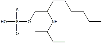 2-((1-methylpropyl)amino)-1-octanethiosulfuric acid 结构式