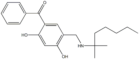 6-TERT-OCTYLAMINO-METHYL-4-BENZOYLRESORCINOL 结构式