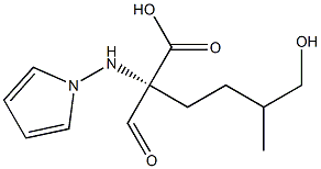 2-FORMYL-5-(HYDROXYMETHYL)PYRROL-1-YL-NORLEUCINE 结构式