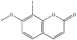 8-IODO-7-METHOXYCOUMARIN 结构式