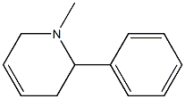 (RS)-1-METHYL-2-PHENYL-1,2,3,6-TETRAHYDROPYRIDINE 结构式
