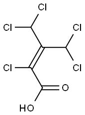 2,4,4-TRICHLORO-3-DICHLOROMETHYLBUTENOICACID 结构式
