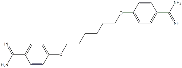 1,6-DI(PARA-AMIDINOPHENOXY)HEXANE 结构式