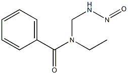 N-ETHYL-N-BENZOYLAMINOMETHYLNITROSAMINE 结构式